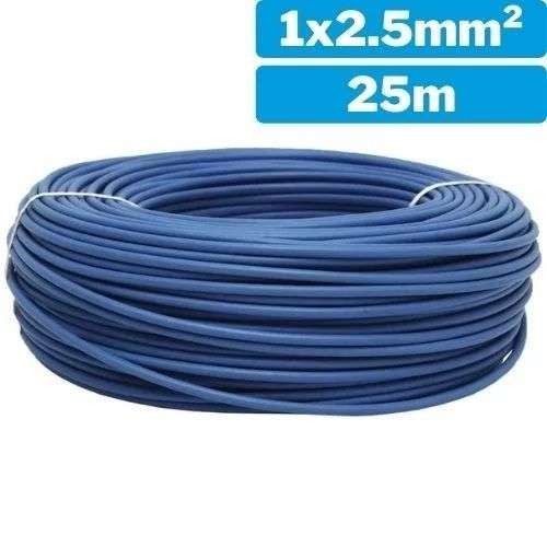 Cable elèctric de 1x2,5mm 25m blau d'una sola línia
