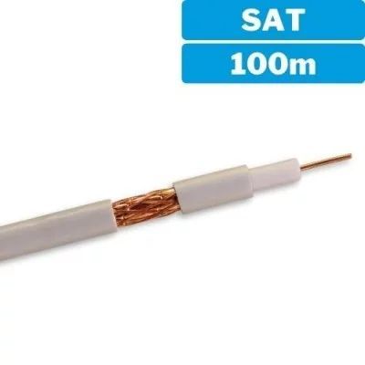 Cable coaxial de coure SAT 75o - 100m