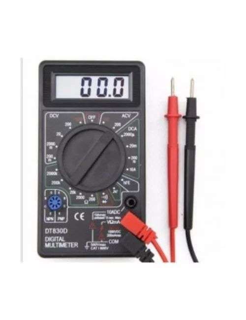 Multímetro digital con termómetro y test de diodos electroDH