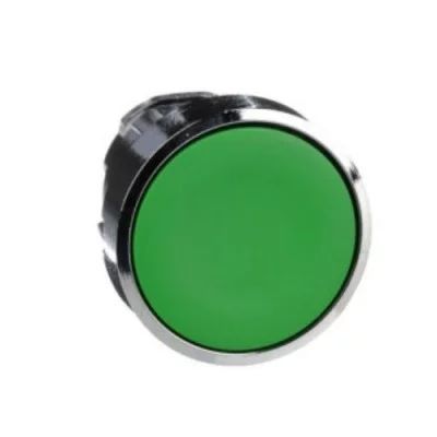 Cabeza de pulsador rasante verde 22mm
