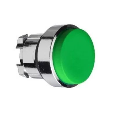 Cabeza de pulsador no rasante verde 22mm