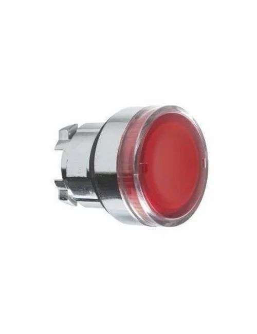 Cabeza de pulsador luminoso rojo 22mm