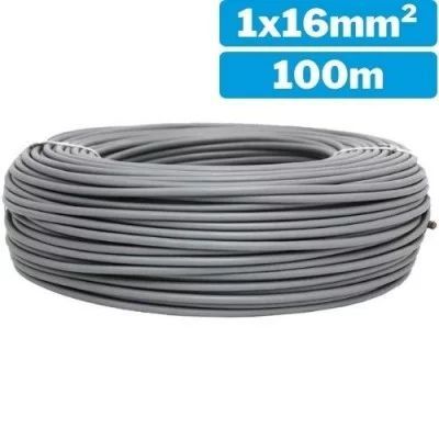 Cable d'alimentació d'una sola línia H07Z1-K 1x16mm 100m gris