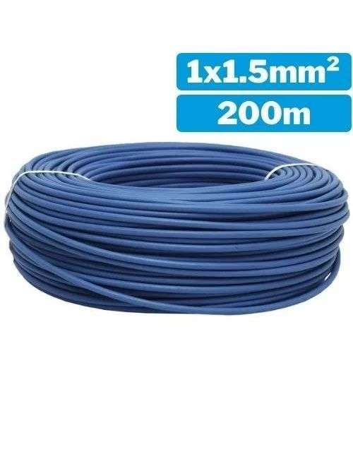 Cable d'alimentació d'una sola línia H07Z1-K 1x1.5mm 200m blau